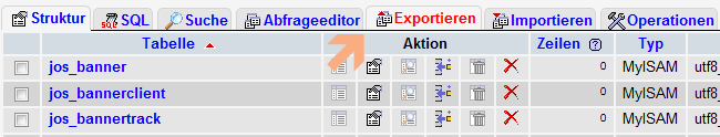 Migration - Export folder
