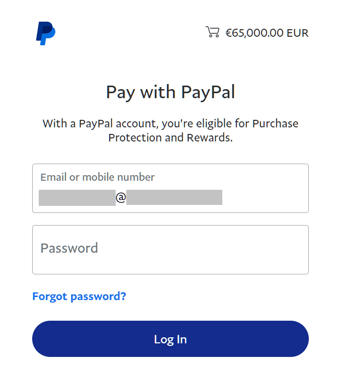 PayPal Login