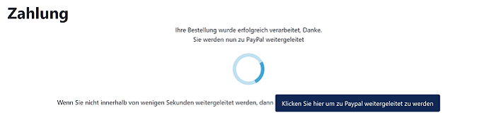 PayPal Weiterleitung