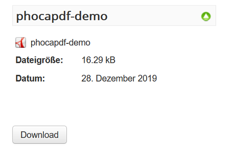 Phoca Download File View