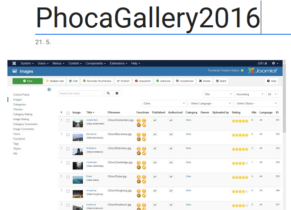 Phoca Gallery - Google Photos - create new album