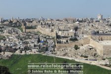 Israel | Jerusalem | Blick vom Ölberg auf den Tempelberg| 