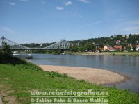 Elberadweg | Deutschland | Sachsen | Dresden | Loschwitzer Brücke (Blaues Wunder) |