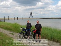 Elberadweg | Deutschland | Niedersachsen | Cuxhaven | Cuxhaven-Döse | Kugelbake |