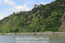 Rheinradweg | Deutschland | Rheinland-Pfalz | Kamp-Bornhofen | Burg Sterrenberg & Burg Liebenstein |
