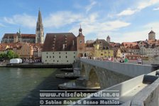 Von München nach Bielefeld | Deutschland | Bayern | Regensburg | Blick von der Steinernen Brücke |