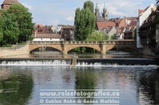 Von München nach Bielefeld | Deutschland | Bayern | Nürnberg | Pegnitz und Maxbrücke |