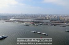 Niederlande | Nordholland | Amsterdam | Amsterdam-Noord | Blick vom A&#039;Dam Tower | Amsterdam Centraal |