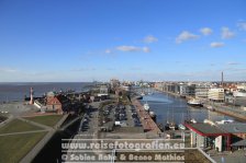 Deutschland | Freie Hansestadt Bremen | Bremenhaven | Blick aus dem 8. Stock des Atlantic Hotel Sail City |