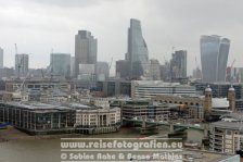 UK | England | London | Southwark | Blick von der Aussichtsplattform der Tate Modern |