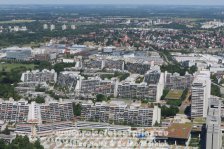 Deutschland | Bayern | München | Milbertshofen-Am Hart | Blick vom Olypiaturm | Olypisches Dorf |