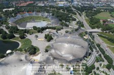 Deutschland | Bayern | München | Milbertshofen-Am Hart| Blick vom Olypiaturm | Olypiastadion |