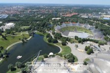 Deutschland | Bayern | München | Milbertshofen-Am Hart | Blick vom Olypiaturm | Olypiastadion |